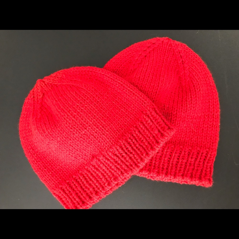 NEW Handmade Wool Hat, Red